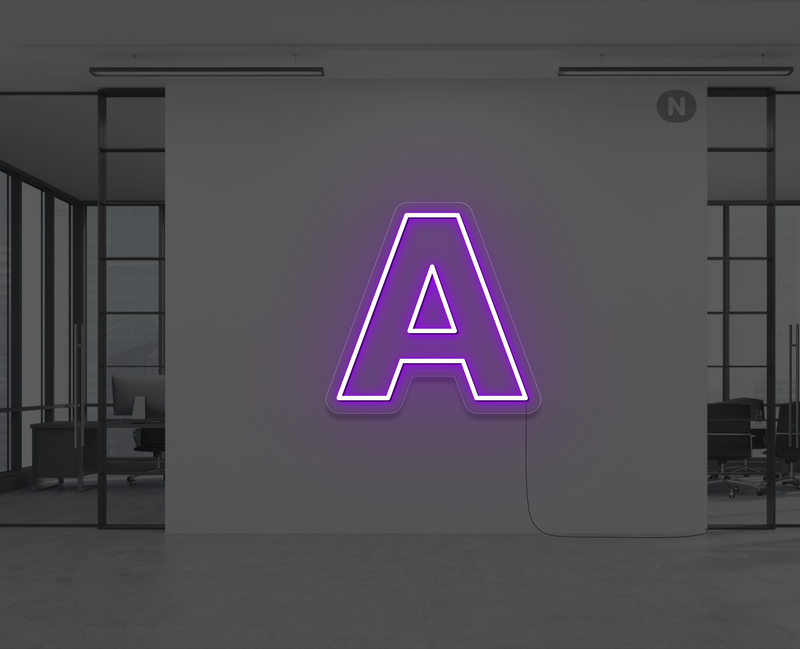 neon-letter-a-paars